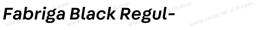 Fabriga Black Regul字体转换
